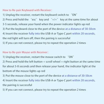 seenda Wireless Keyboard and Mouse Combo for Quiet Workspaces