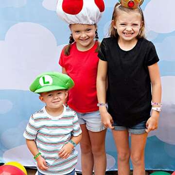 24pcs Mario Birthday Party Supplies, Mario Party Decorations Party Silicone Bracelets