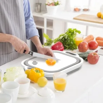 Multifunctional Collapsible Cutting Board For Kitchen and Camping