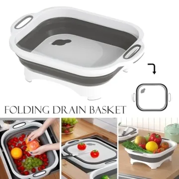 Multifunctional Collapsible Cutting Board For Kitchen and Camping