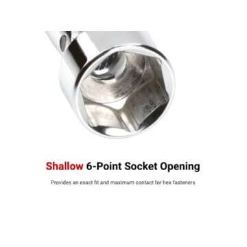 TEKTON 1/4, 3/8 Inch Drive Universal Joint Socket Set, 33-Piece (1/4-3/4 in., 6-19 mm) | SHD99301