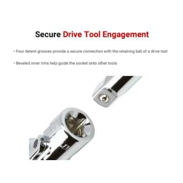 TEKTON 1/4, 3/8 Inch Drive Universal Joint Socket Set, 33-Piece (1/4-3/4 in., 6-19 mm) | SHD99301