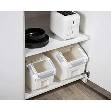 HANAMYA 25 Liter Rice Storage Container with Cup