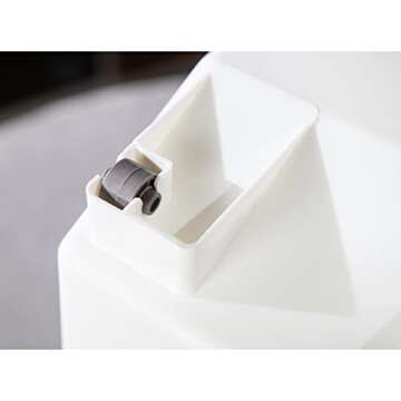 HANAMYA 25 Liter / 40 lbs Rice Storage Container with Measuring Cup, BPA free, For Rice | Grain | Pet Food | Flour, 1 count, White