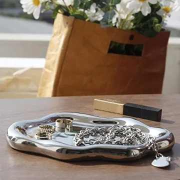 MDFAYE Unique Cloud Shaped Jewelry Dish for Women