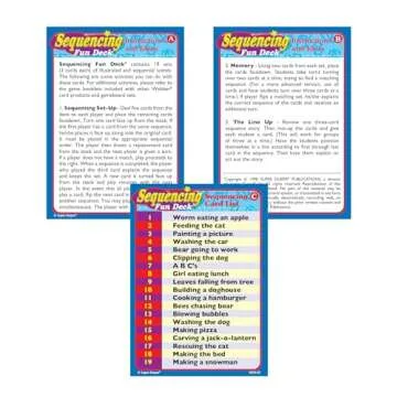Super Duper Publications | Sequencing Fun Deck Flash Cards | Educational Learning Resource for Children