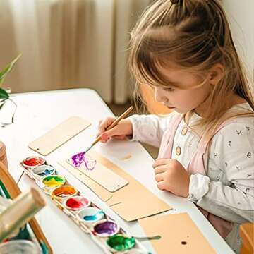 Wood Blank Bookmarks DIY Craft Set for Unique Personal Touch