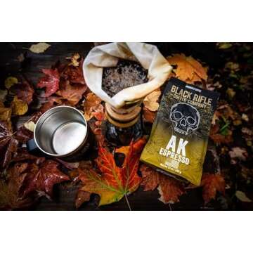 Black Rifle Coffee Company, AK-47 Espresso,100% Arabica Coffee,Colombian Supremo Roasted Dark, Whole Bean 12 oz Bag