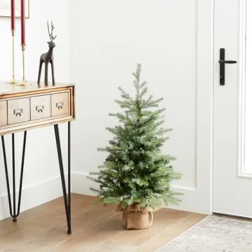 Nordic Spruce Mini Christmas Tree with White Lights