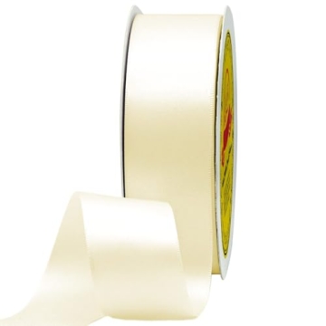 Buy LEEQE Double Face Ivory Satin Ribbon for Elegant Gift Wrapping