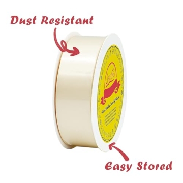 Buy LEEQE Double Face Ivory Satin Ribbon for Elegant Gift Wrapping
