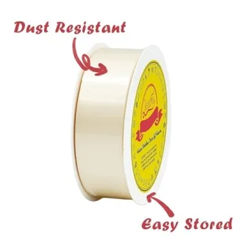 Buy LEEQE Double Face Ivory Satin Ribbon for Elegant Gift Wrapping