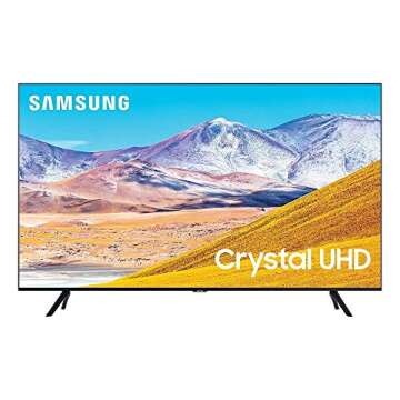 SAMSUNG 50-inch Class Crystal UHD TU-8000 Series - 4K UHD HDR Smart TV with Alexa Built-in (UN50TU80...