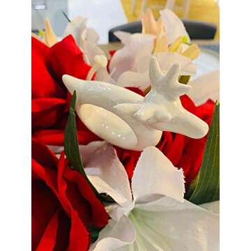 Porcelain Deer Napkin Rings for Holiday Table Decor