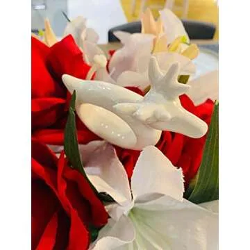 Porcelain Deer Napkin Rings for Holiday Table Decor