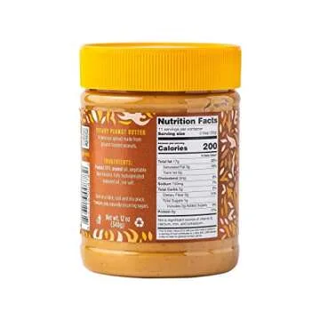 GOOD GOOD Creamy Peanut Butter Keto Friendly - Low Carb & No Added Sugars - Vegan - No Palm Oil or Preservatives - Non-GMO - 12 oz / 340g (Pack of 1)
