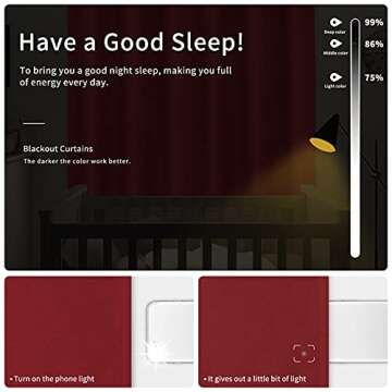 Easy-Going Blackout Curtains - Noise Reduction and Thermal Insulation for Comfort