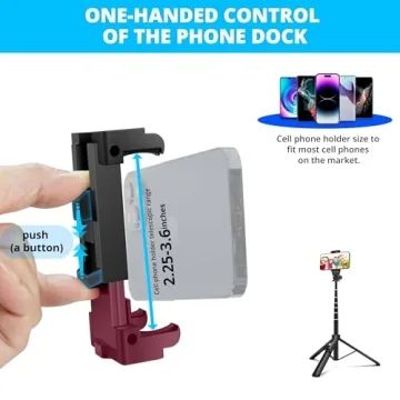 BZE 62 Inch Selfie Stick Tripod with Wireless Remote