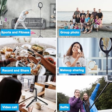 BZE 62 Inch Selfie Stick Tripod with Wireless Remote