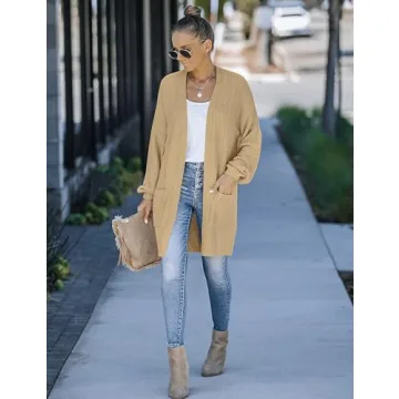Cozy MEROKEETY Women's Oversized Cardigan for Fall