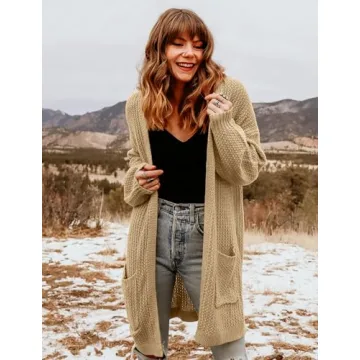 Cozy MEROKEETY Women's Oversized Cardigan for Fall