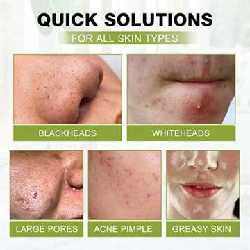 SHVYOG Blackhead Peel Off Face Mask, 3-in-1 Blackhead Remover Mask with Brush & Tea Tree Oil Serum, Charcoal Mask for Deep Cleansing Dirts, Pores, Skin Oil (100g+30ml)