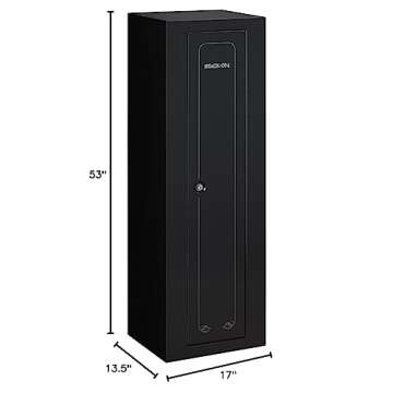 Stack-On GCB-910 Steel 10-Gun Security Cabinet - Safe Firearm Storage