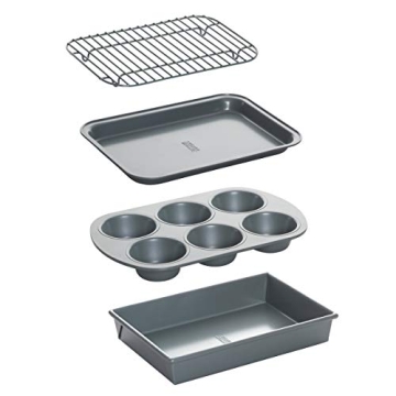 Non-Stick Toaster Oven Bakeware Set Carbon Steel 4-Piece