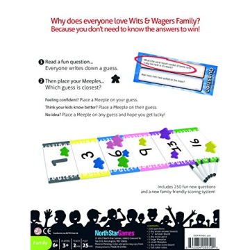 Wits & Wagers Family Edition - Fun Trivia Game for Kids