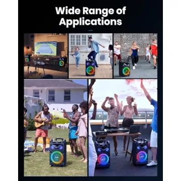 Moukey Karaoke Machine with 12" Woofer and 2 Mics