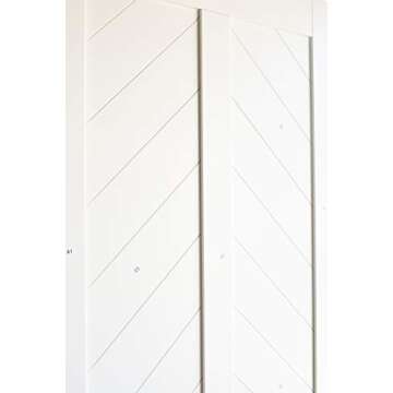 Stylish DIYHD 30"x84" Fish Bone Barn Door - Easy Assembly
