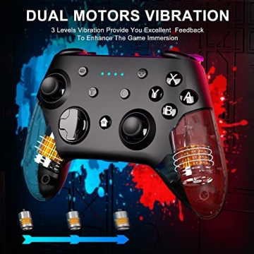 Feirsh Wireless Pro Switch Controller Dual Vibration Gyro Axis