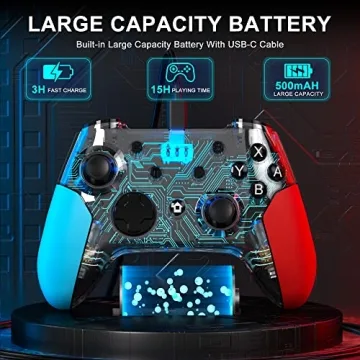 Feirsh Wireless Pro Switch Controller Dual Vibration Gyro Axis