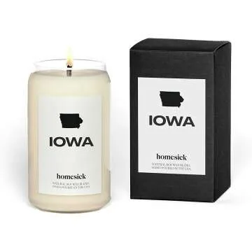 Iowa Homesick Candle: Bourbon & Praline Scents