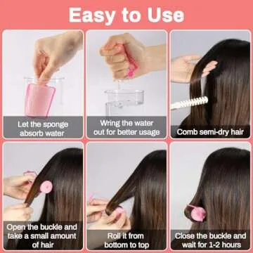 Effortless Curls with MAQIHAN 36PCS Foam Hair Rollers