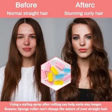 Effortless Curls with MAQIHAN 36PCS Foam Hair Rollers