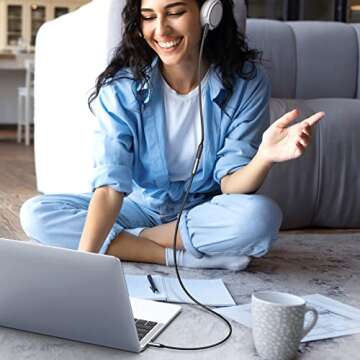 UGREEN Headphone Extension Cable 3.5mm Gold Plated Aux Cord Extender - 6.6FT