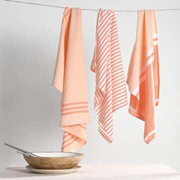 Folkulture Kitchen Towels Set of 6 for Stylish Kitchen Decor