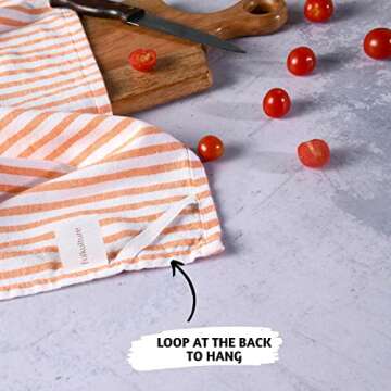 Folkulture Kitchen Towels Set of 6 for Stylish Kitchen Decor