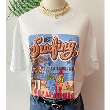 Oversized Casual Graphic T-Shirt for Women - SAFRISIOR