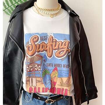 Oversized Casual Graphic T-Shirt for Women - SAFRISIOR