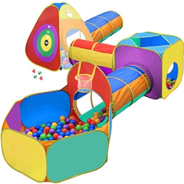 Gift for Toddler Boys & Girls, Ball Pit, Play Tent and Tunnels for Kids, Best Birthday Gift for 3 4 ...