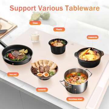 Electric Warming Tray,Roll Up Silicone Heating Mat for Food - Full Surface Heating Food Warming mat 3 Level Adjustable Temperature,Food Warmers for Parties,Buffet,Holiday Everyday Use