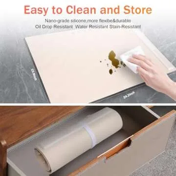 Electric Warming Tray,Roll Up Silicone Heating Mat for Food - Full Surface Heating Food Warming mat 3 Level Adjustable Temperature,Food Warmers for Parties,Buffet,Holiday Everyday Use