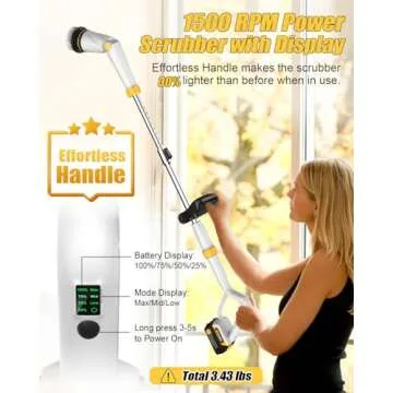 Qimedo Electric Spin Scrubber - Cordless Cleaning Power