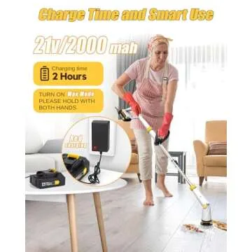 Qimedo Electric Spin Scrubber - Cordless Cleaning Power
