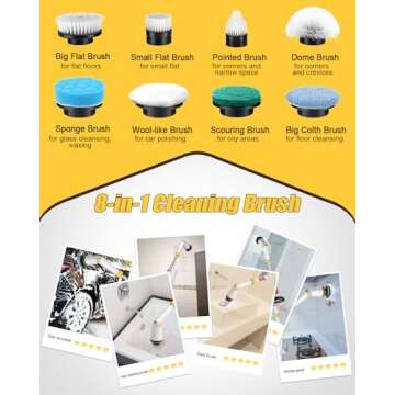 Qimedo Electric Spin Scrubber - Cordless Cleaning Power