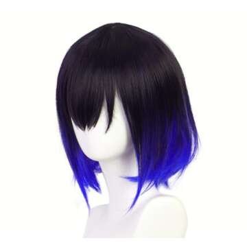 TopOneer Anime Hashibira Inosuke Cosplay Wig Include Wig Cap for Women Men Adult Halloween Costume Cosplay (Inosuke)