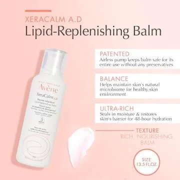 Avène XeraCalm A.D Lipid-Replenishing Balm for Eczema & Atopic Dermatitis 13.5 Oz