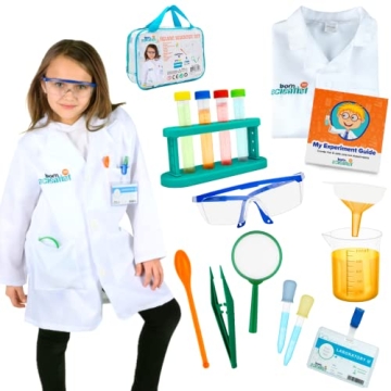 Born Toys Science Kits for Kids – Engaging Science Kit for Ages 5-8 with Lab Coat and Experiments